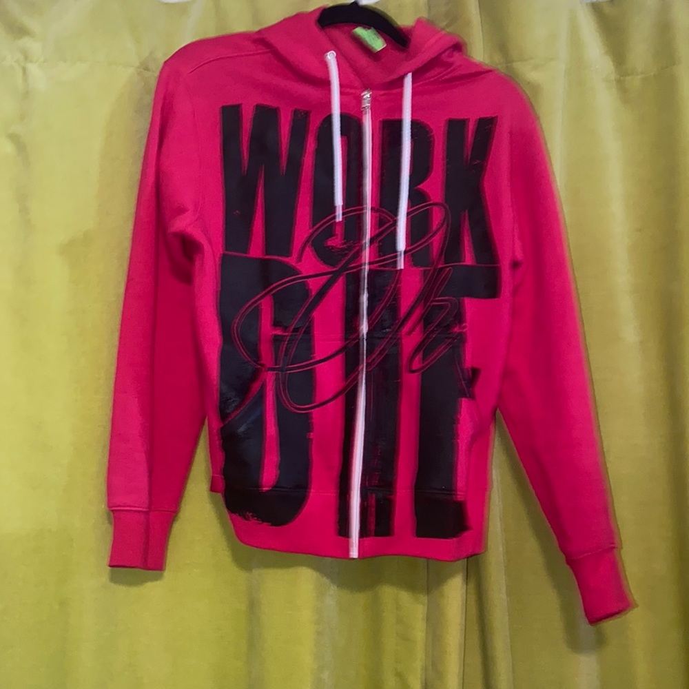 ☠️FLAG NOR FAIL☠️ Hot pink hoodie sz S